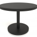 modello 3D Tavolo da pranzo DT 012 (P=1000x750, legno nero) - anteprima
