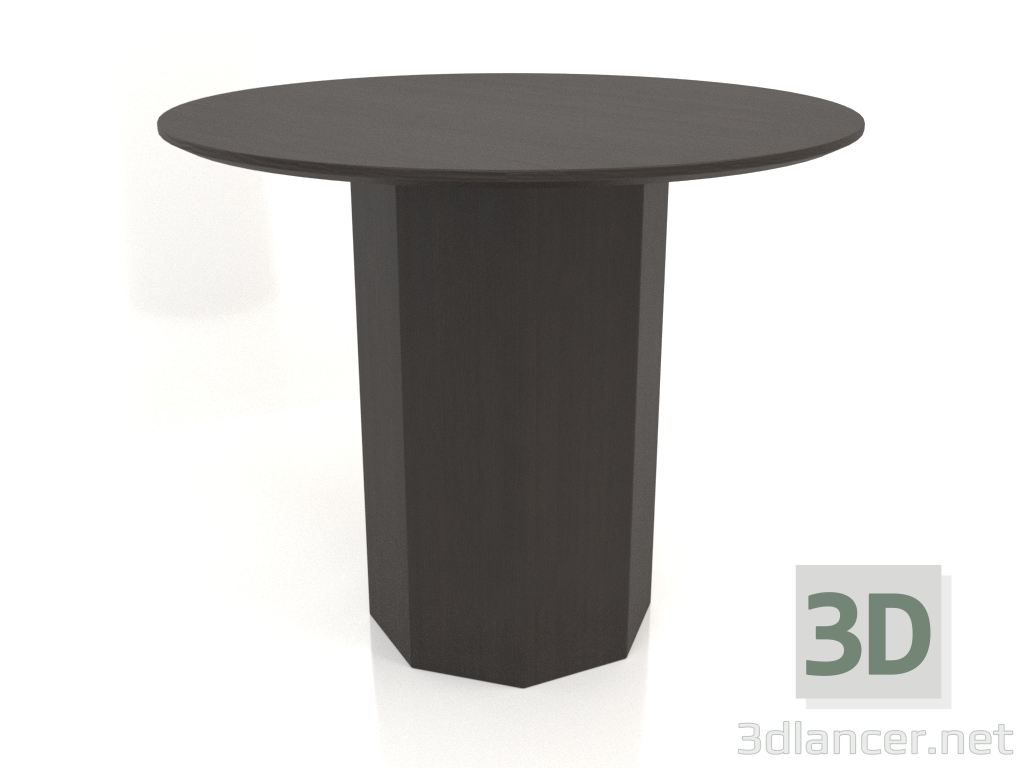 modello 3D Tavolo da pranzo DT 11 (P=900х750, legno marrone scuro) - anteprima