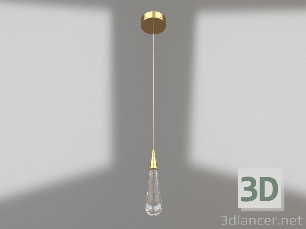 modello 3D Sospensione Gutta oro (07861-1A,33) - anteprima
