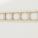 3d model Frame for 5 posts Snabb (ivory-gold) - preview