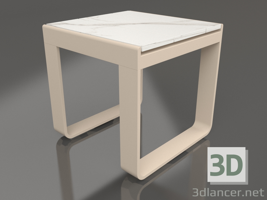 3d модель Столик кавовий 42 (DEKTON Aura, Sand) – превью
