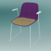 3D Modell Stuhl mit Armlehnen SEELA (S314 mit Polsterung und Holzkissen) - Vorschau