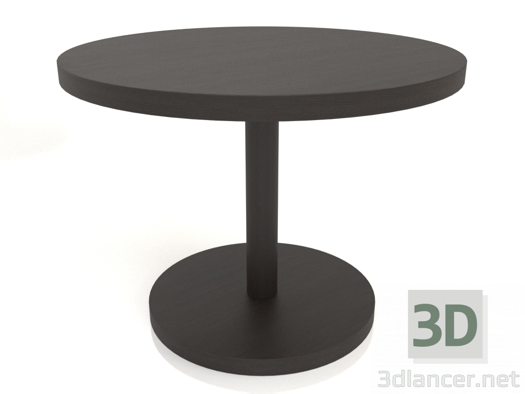 3D modeli Yemek masası DT 012 (D=1000x750, ahşap kahve koyu) - önizleme