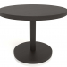 modèle 3D Table à manger DT 012 (D=1000x750, bois brun foncé) - preview