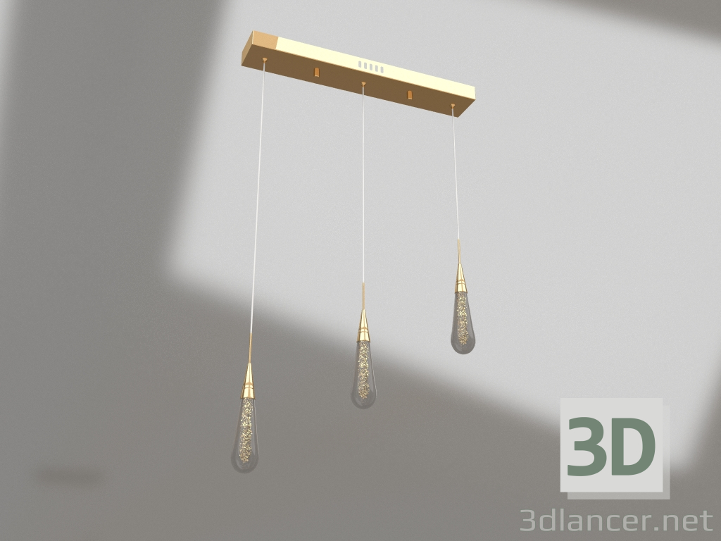 modello 3D Sospensione Gutta oro (07861-3AS,33) - anteprima