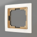 3d model Frame for 1 post Snabb (white-gold) - preview