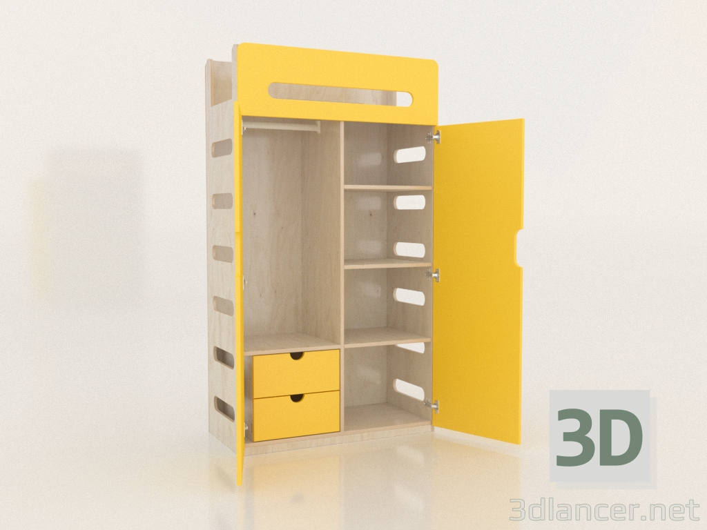 modello 3D Armadio aperto MOVE WC (WYMWC1) - anteprima
