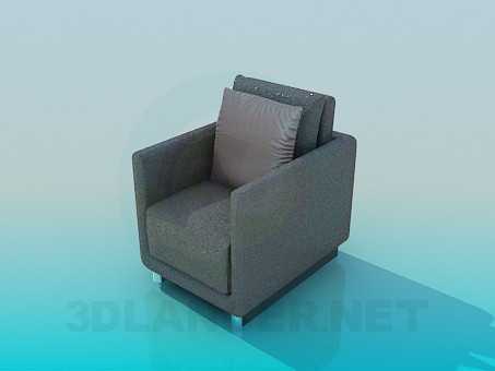 3d model Armchair with tinsel - preview 3d model Armchair with tinsel - preview