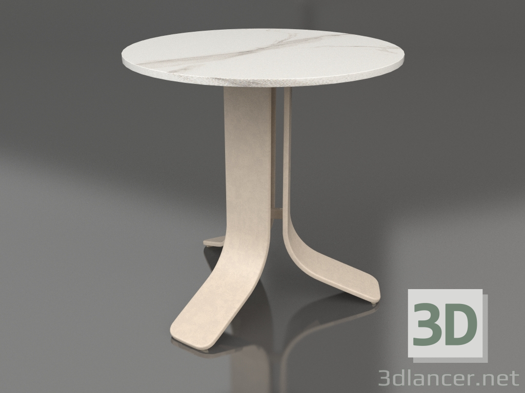 3d модель Стол кофейный Ø50 (Sand, DEKTON Aura) – превью
