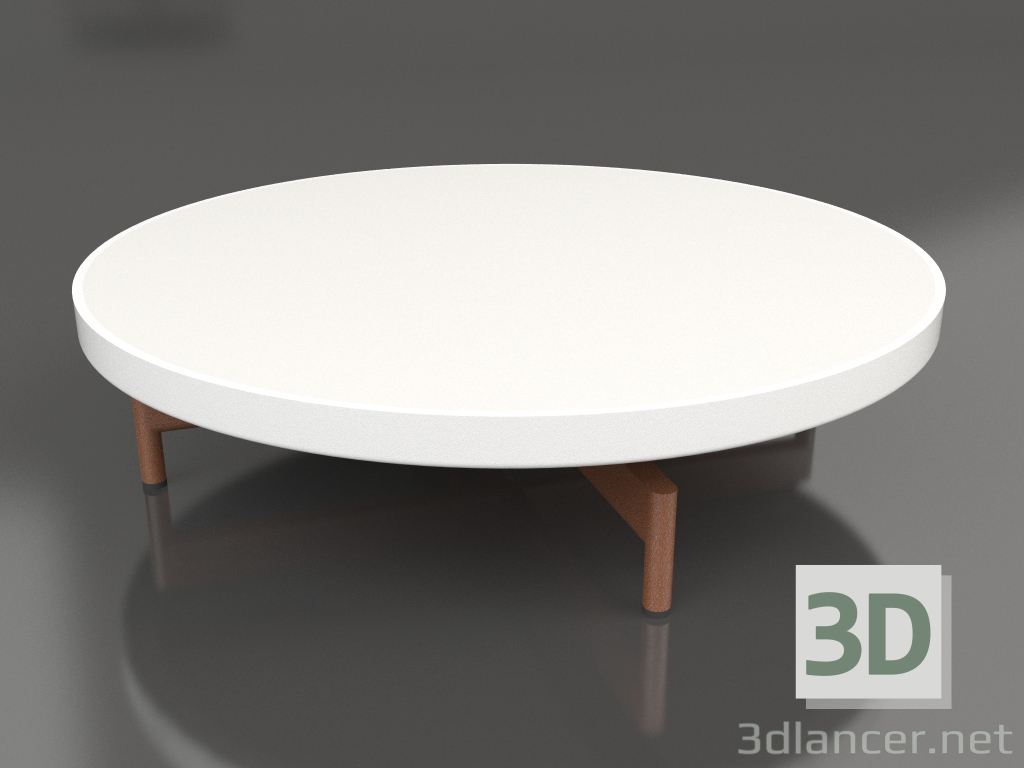 3D Modell Runder Couchtisch Ø90x22 (Weiß, DEKTON Zenith) - Vorschau