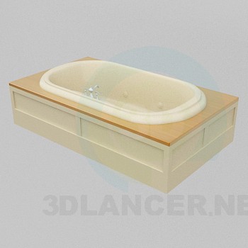 3d model bath - preview