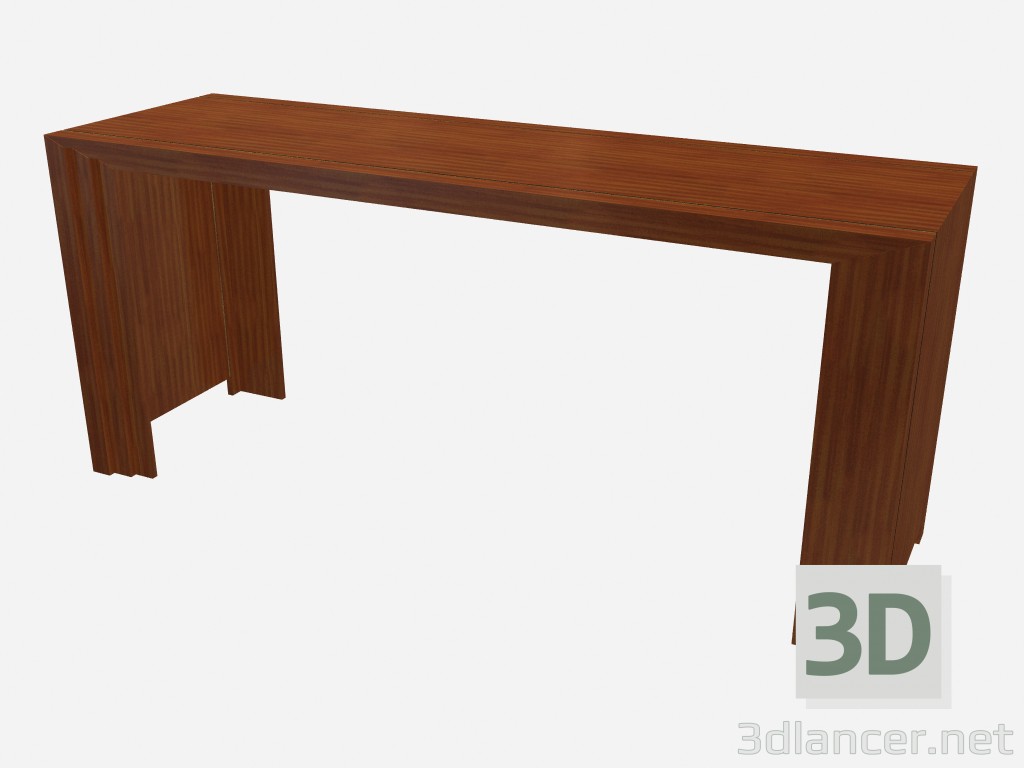 3D modeli Ahşap masa art deco tarzında Desmond bar - önizleme