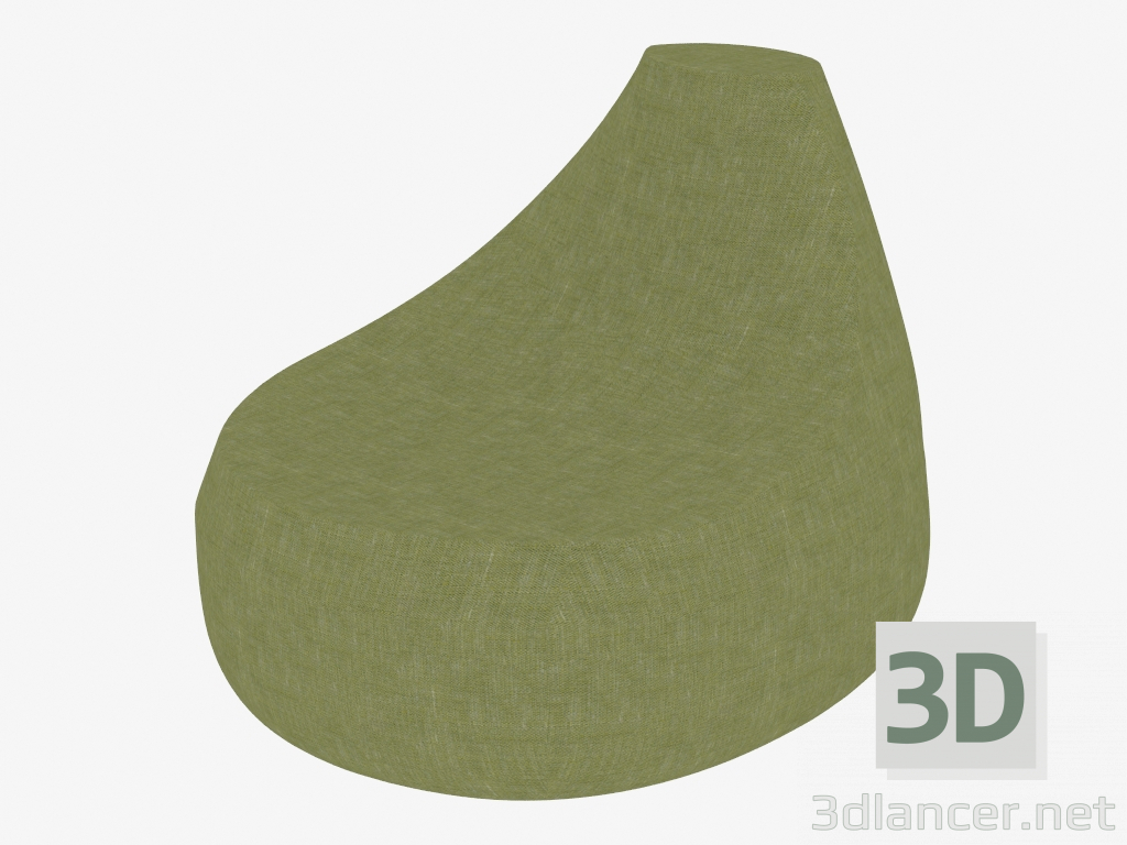 3d модель Крісло в тканинній оббивці – превью
