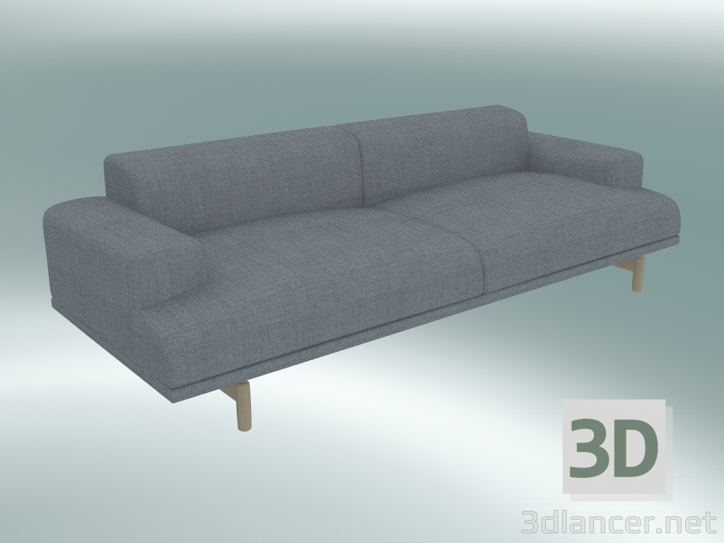 modèle 3D Canapé triple Compose (Fiord 151) - preview