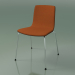 3d model Chair 3934 (4 metal legs, front trim, walnut) - preview