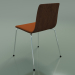 Modelo 3d Cadeira 3934 (4 pernas de metal, acabamento frontal, nogueira) - preview