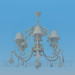3d model Lámpara Chandelier con un hermoso adorno - vista previa