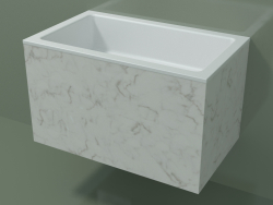 Wall-mounted washbasin (02R132101, Carrara M01, L 60, P 36, H 36 cm)