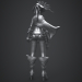 3 डी मॉडल लड़की - समुद्री डाकू - पूर्वावलोकन