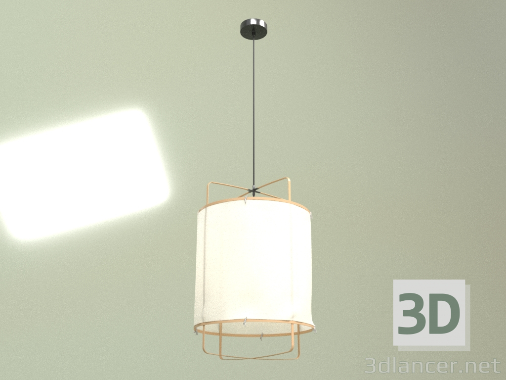 3d model Lámpara de suspensión Fabric S - vista previa