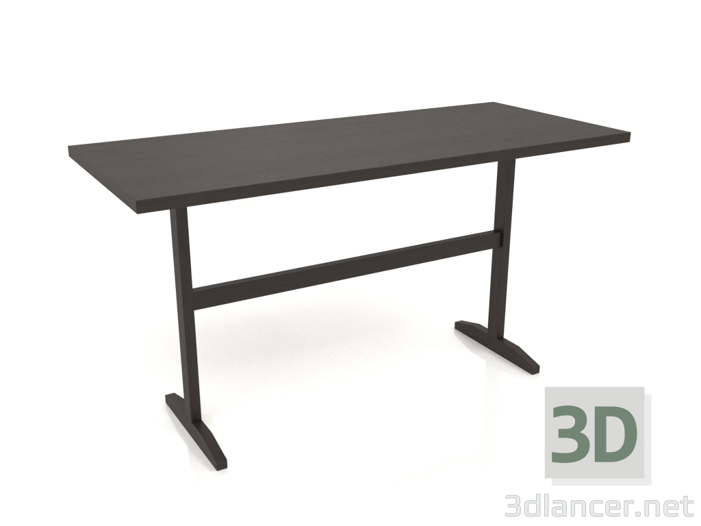 Modelo 3d Mesa de trabalho RT 12 (1400x600x750, madeira castanho escuro) - preview