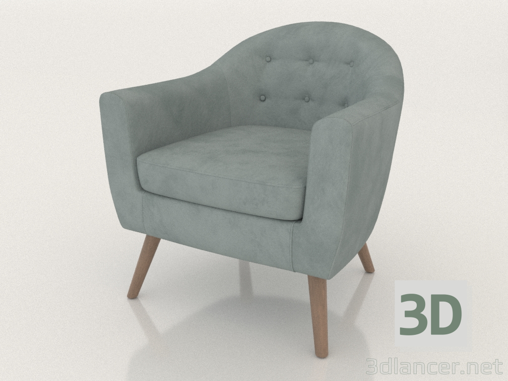 3D Modell Sessel Florence (mint) - Vorschau