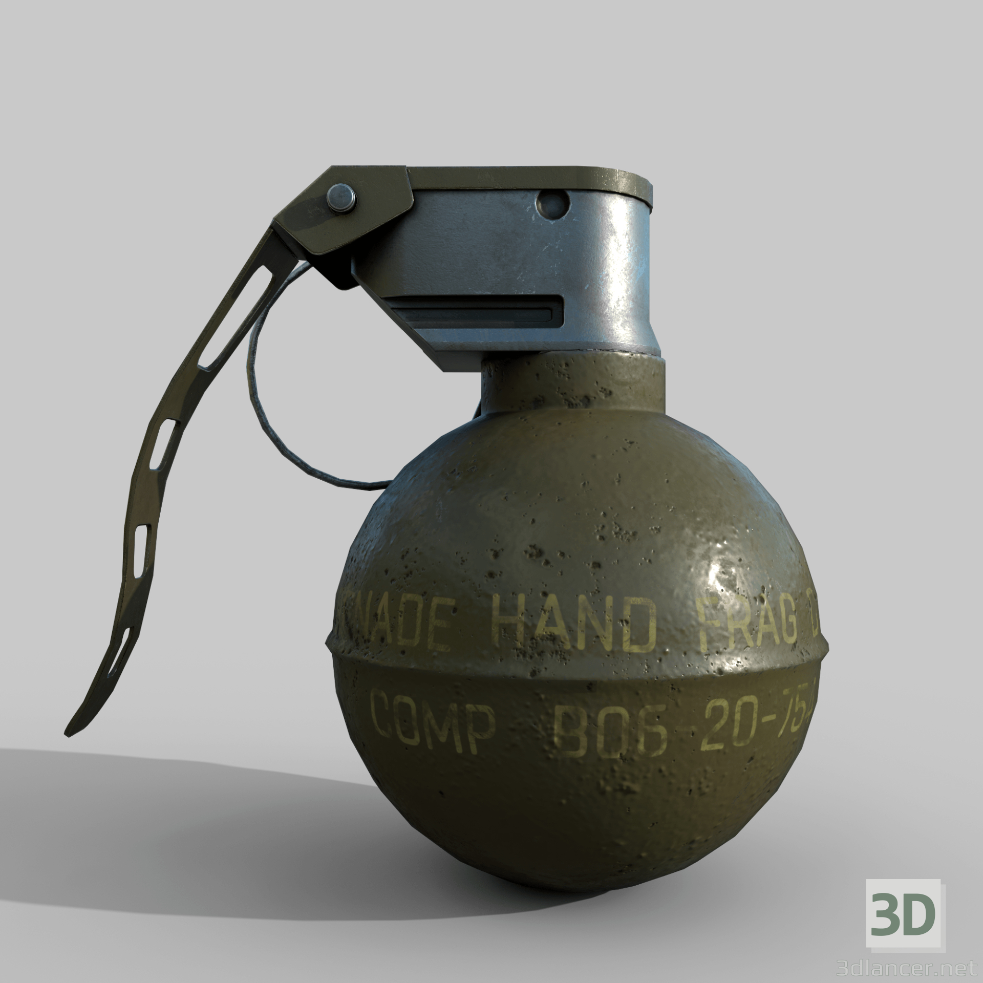 3d model Grenade M67 | 84091 | 3dlancer.net