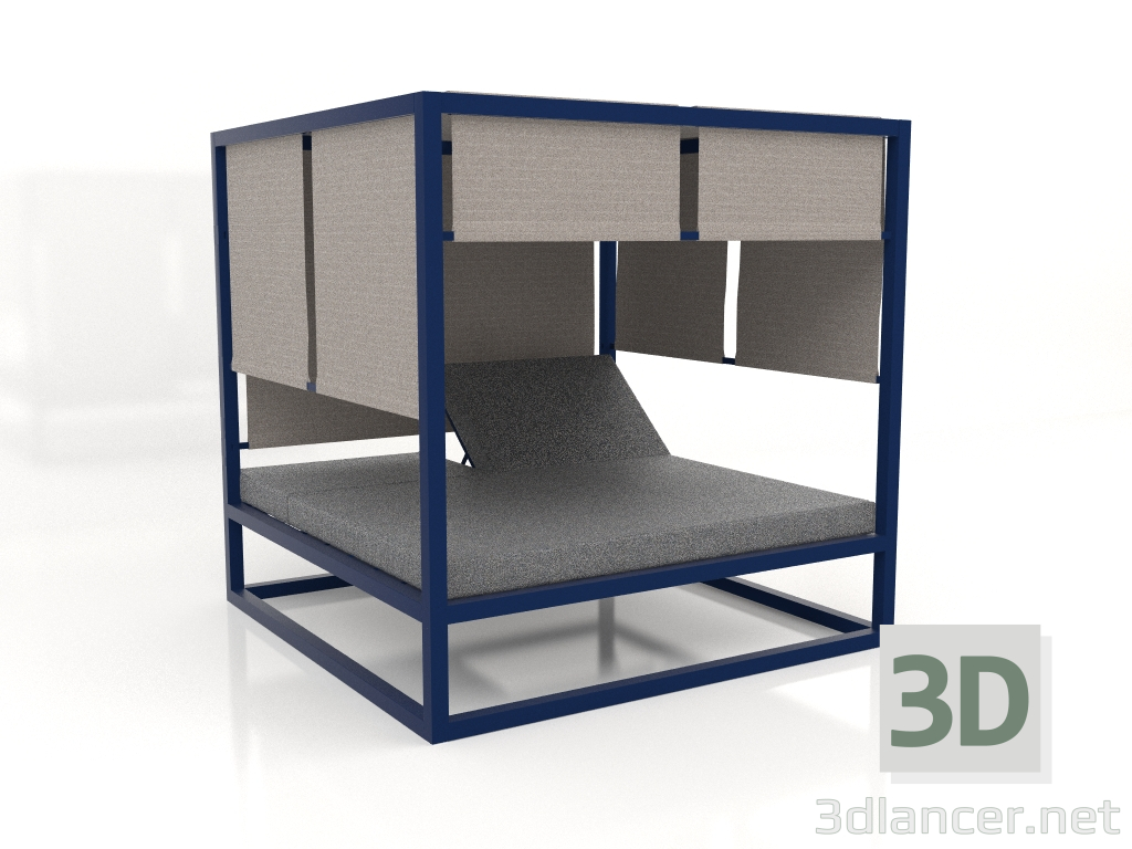 3D modeli Yükseltilmiş kanepe (Gece mavisi) - önizleme