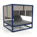 3D Modell Erhöhtes Sofa (Nachtblau) - Vorschau