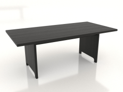 Mesa de jantar 2000x1000x750 mm (preto RAL 9005)