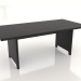 3d model Dining table 2000x1000x750 mm (black RAL 9005) - preview