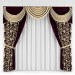 3d model curtain - preview