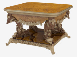 Coffee table square in classical style 226