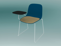 Chaise avec table SEELA (S315 avec garniture en bois, sans rembourrage)