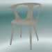 Modelo 3d Cadeira no meio (SK1, H 77cm, 58x54cm, carvalho oleado branco) - preview