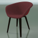 3 डी मॉडल कुर्सी 4213 (4 लकड़ी के पैर, सामने असबाब के साथ, wenge, PP0003) - पूर्वावलोकन