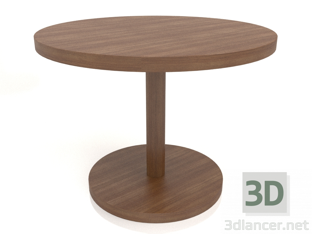 3d model Mesa de comedor DT 012 (D=1000x750, madera marrón claro) - vista previa