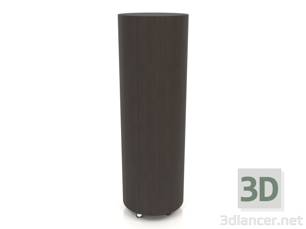 3d model Cabinet on wheels TM 09 (D=503х1560, wood brown dark) - preview