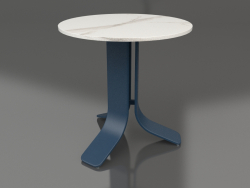 Стол кофейный Ø50 (Grey blue, DEKTON Aura)
