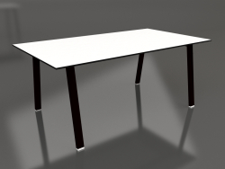 डाइनिंग टेबल 180 (काला, फेनोलिक)