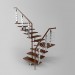 3d model staircase China - preview