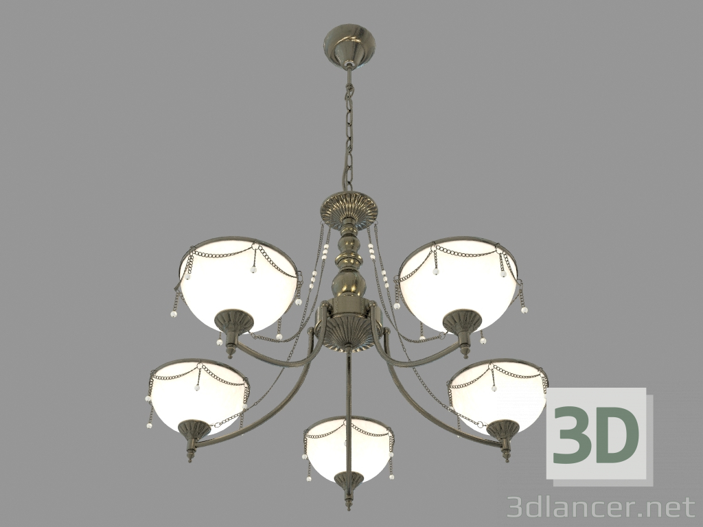 modèle 3D Dispositif d'éclairage (lustre) Pascalla (3278 5) - preview
