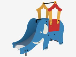 Гірка дитячого ігрового майданчика Індійський слон (5213)