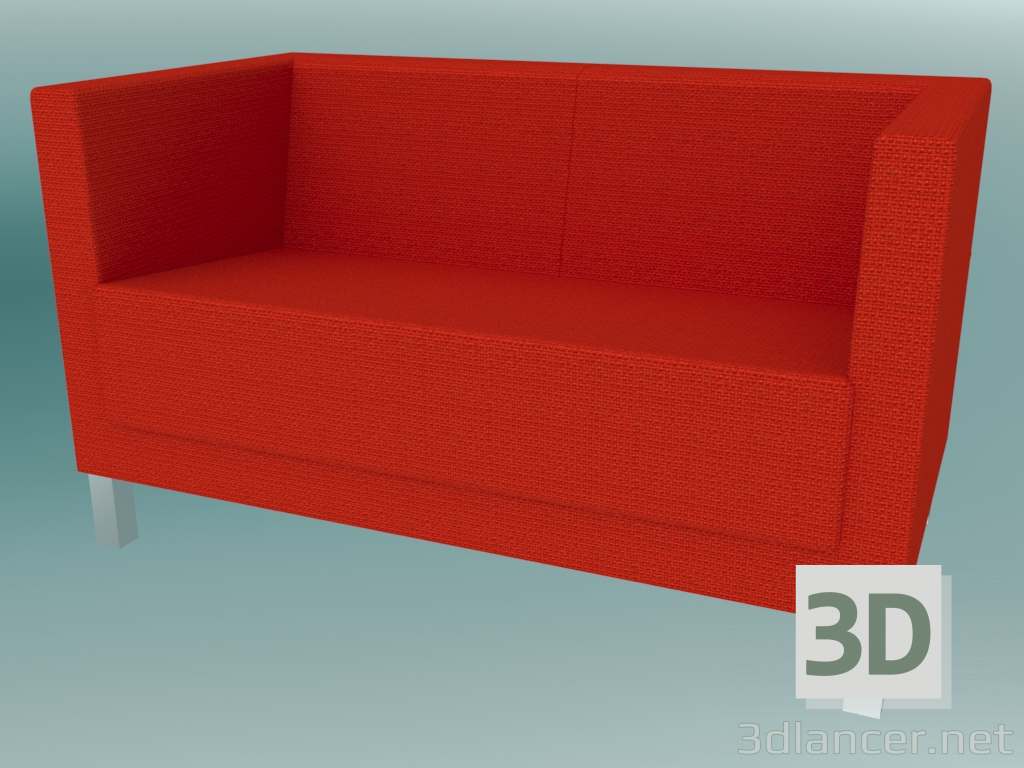 3 डी मॉडल डबल सोफा, पैर (वीएल 2 एच) - पूर्वावलोकन