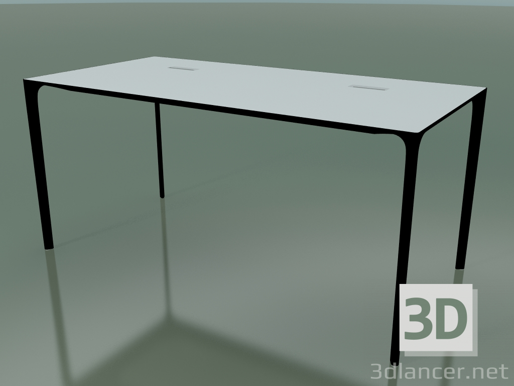 modèle 3D Table de bureau rectangulaire 0818 (H 74 - 79x160 cm, stratifié Fenix F01, V39) - preview