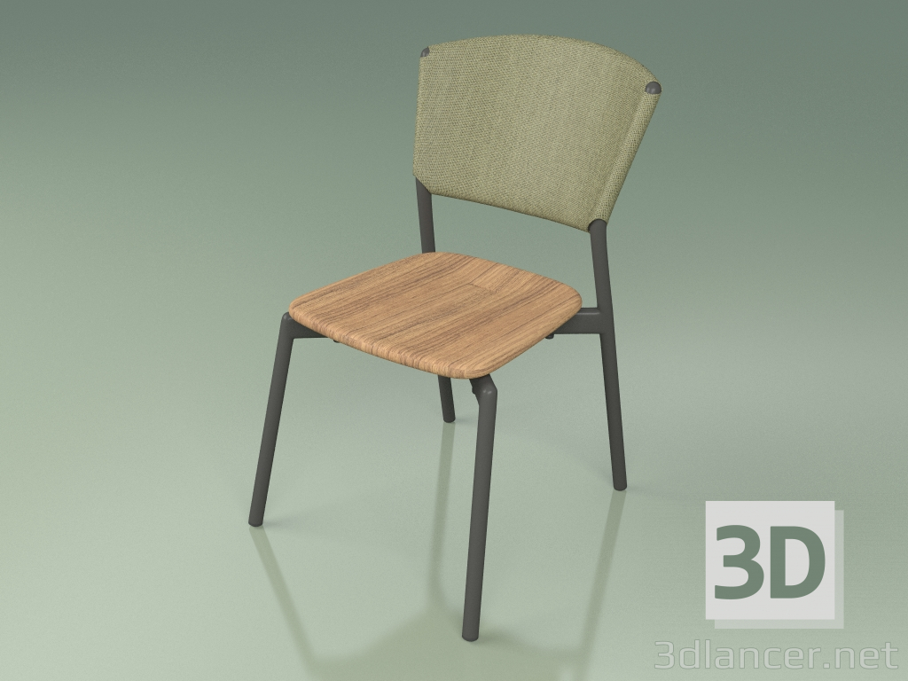 modello 3D Sedia 020 (Metallo Fumo, Oliva) - anteprima