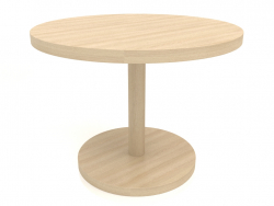Mesa de jantar DT 012 (D=1000x750, madeira branca)