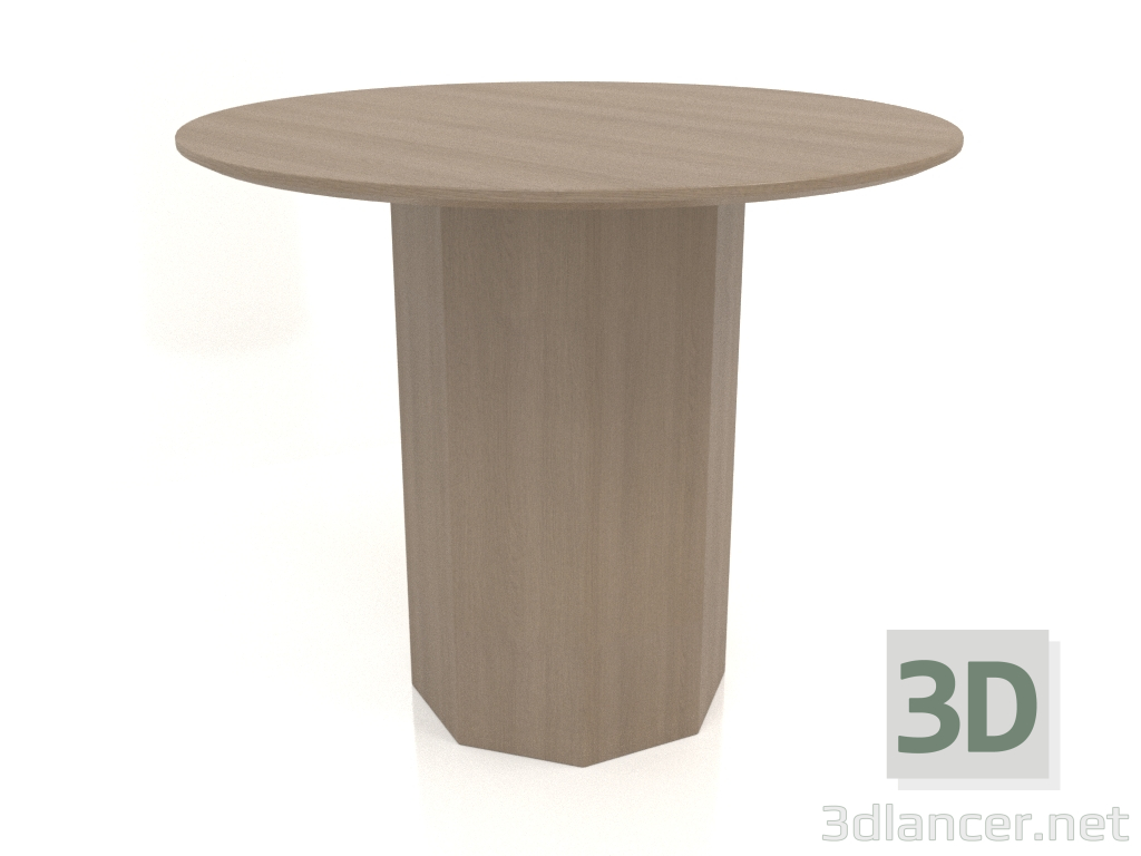 3d model Dining table DT 11 (D=900х750, wood grey) - preview