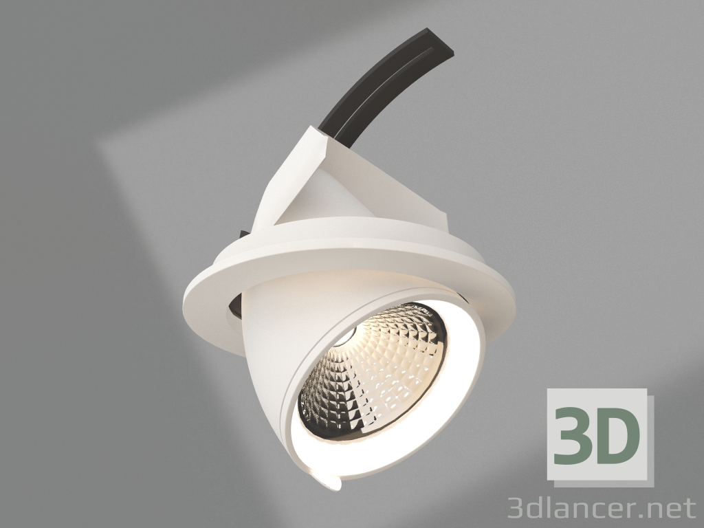 modèle 3D Lampe LTD-EXPLORER-R100-12W Warm3000 (WH, 38 degrés) - preview