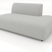 modello 3D Modulo divano 1 posto (XL) 103x100 allungabile a destra - anteprima